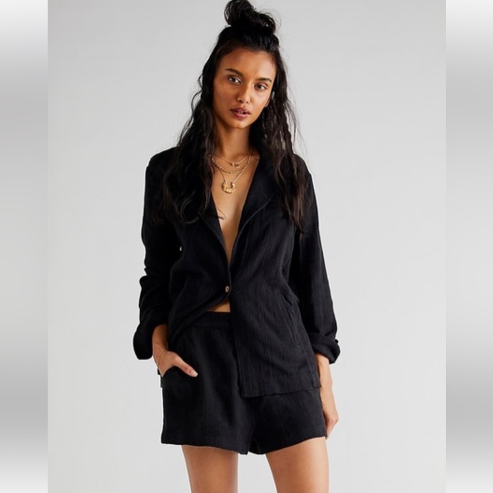 Free people modern summer set blazer and shorts